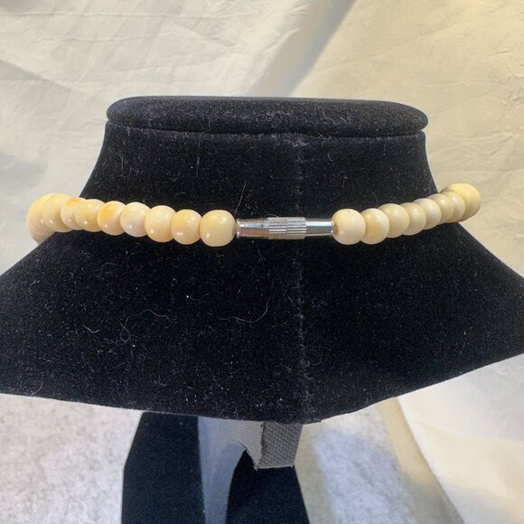 Vintage Carved Tribal Beaded Necklace Intricate Elephant Pendants & Multi-Strand - Picture 5 of 9